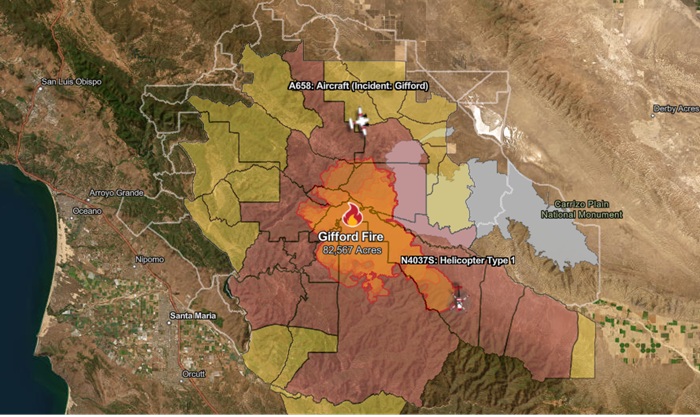 Gifford Fire Continues to Burn