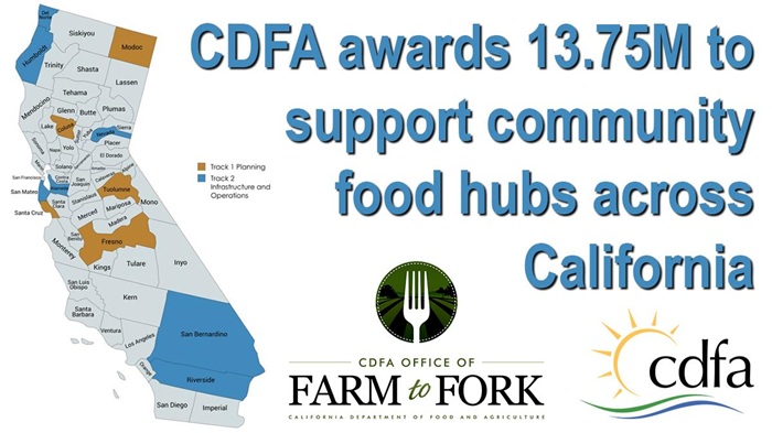California Awards 13.75 Million to Expand Community Food Hubs Supporting Local Farmers and Tribal Organizations