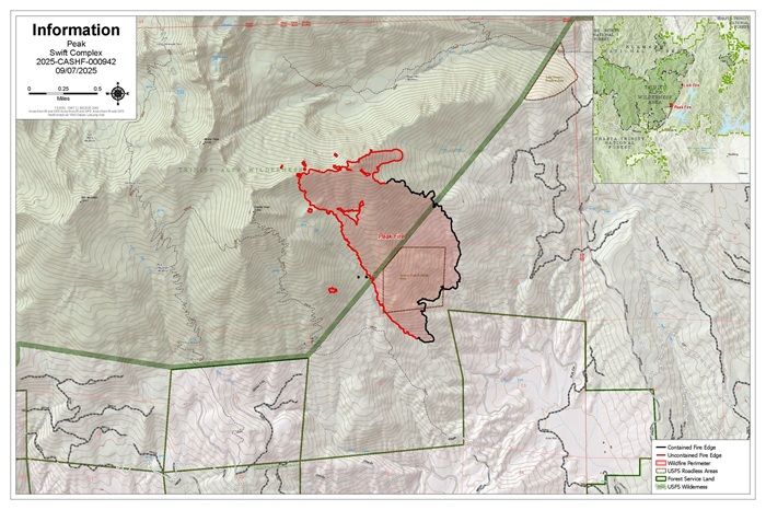 Swift Complex Wildfire Update September 2025 Trinity County Fire Containment and Safety Alerts