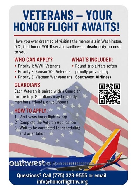 Honor Flight Nevada Free Veterans Trip to Washington DC Memorials