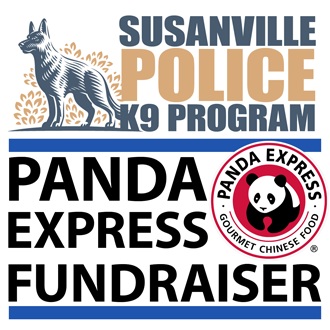 Support the Susanville Police K9 Program Fundraiser at Panda Express September 12th