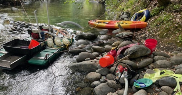 Man Cited for Illegal Gold Dredging on Salmon River