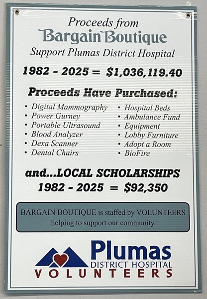 Plumas District Hospital Volunteers Reach One Million Dollars in Equipment Purchases