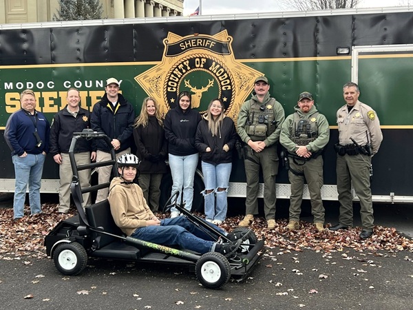 Modoc Sheriff Department Trains with SIDNE Kart to Raise Awareness on Impaired Driving