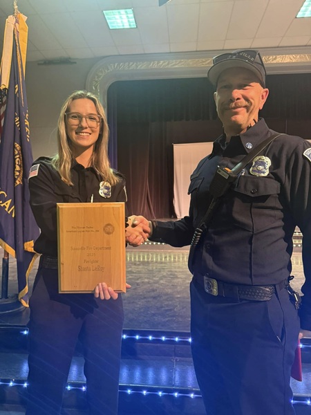 Susanville Firefighter Shasta LeRoy Honored as 2025 Firefighter of the Year for Dedication and Leadership