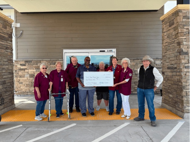 MMC Auxiliary Donates Eight Thousand Dollars for Outdoor Benches at Skilled Nursing Facility