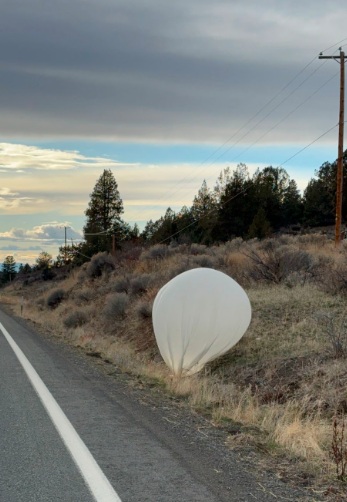 Deflated Weather Balloon Found Near Cedarville