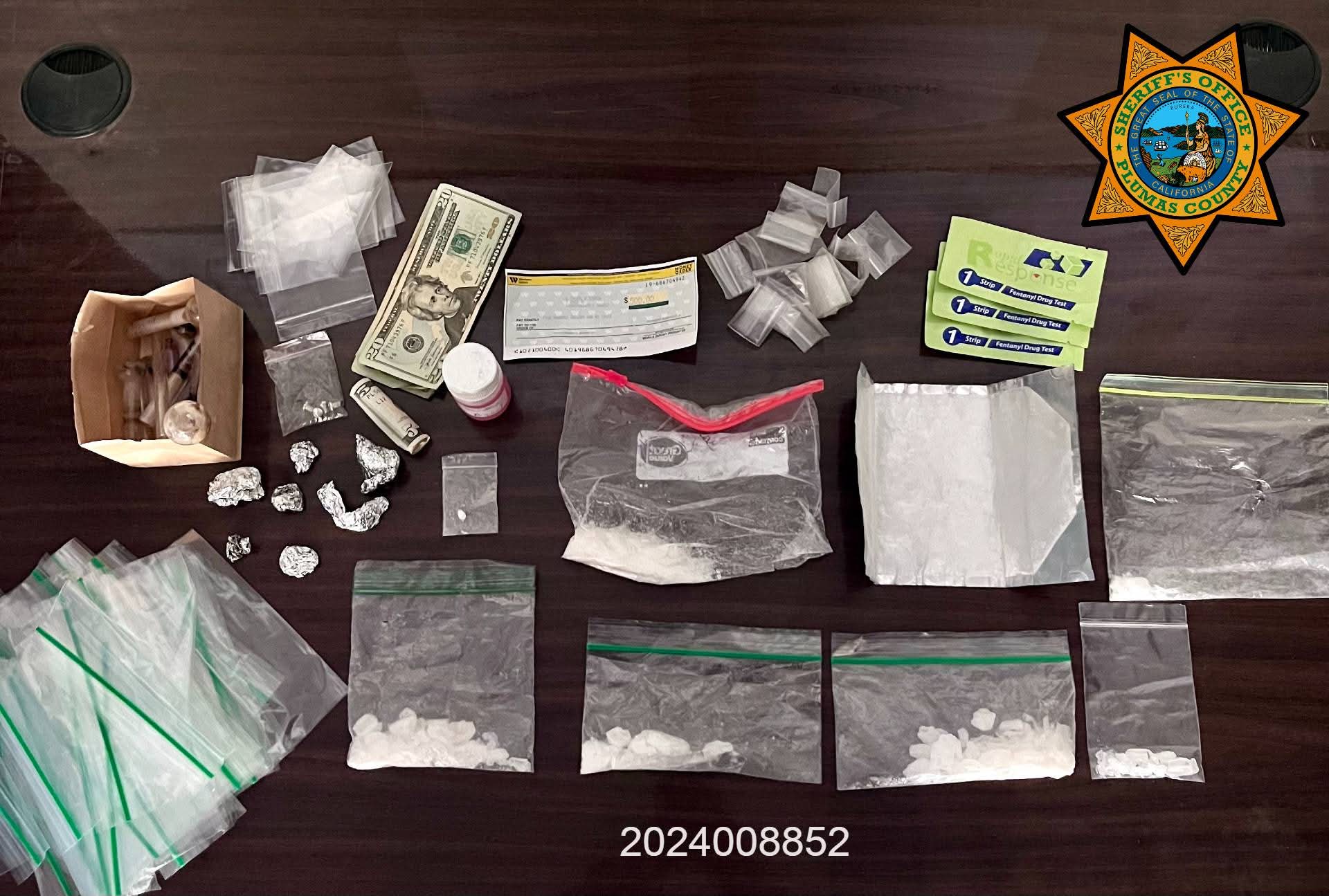 Plumas County Deputies Arrest Two for Drug Possession and Illegal Weapon After Traffic Stop