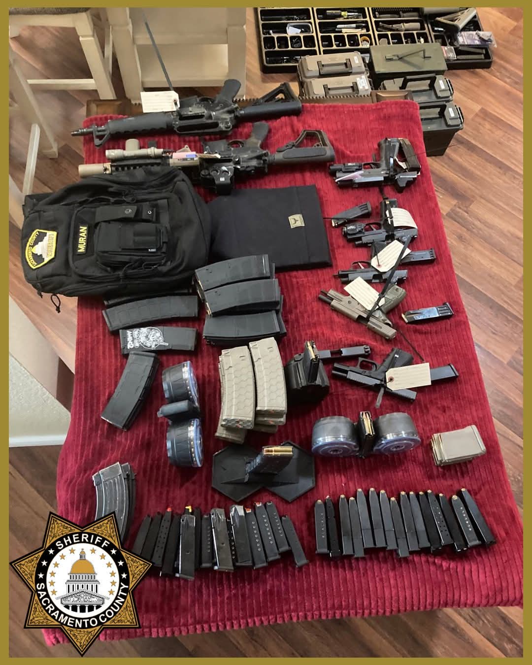 Sacramento Man Arrested After School Threat Investigation Reveals Large Weapons Cache