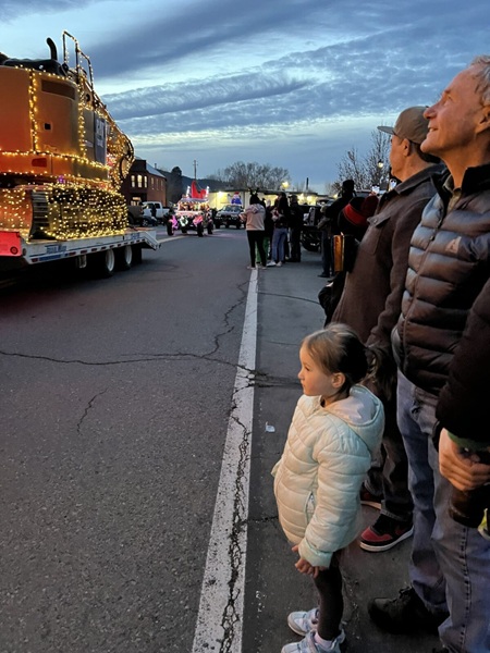 Christmas on Main Street in Loyalton
