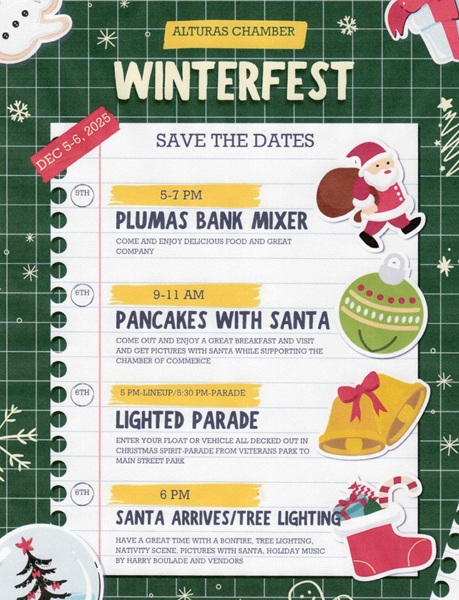 Winterfest Parade Brings Holiday Cheer and Road Closure to Downtown Alturas