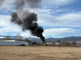 Mobilehome Destroyed by Fire