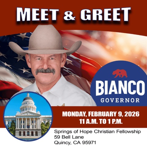 Gubernatorial candidate Sheriff Chad Bianco comes to Quincy