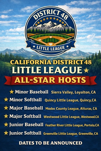 District 48 Announces Hosts for 2026 All-Star Little League Tournaments