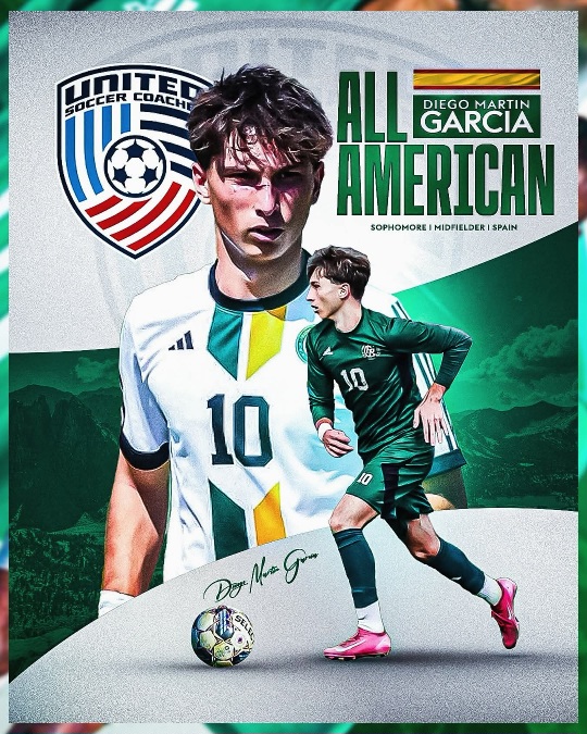 Diego Martin Garcia Named 2025 First Team All American for Outstanding Soccer Performance