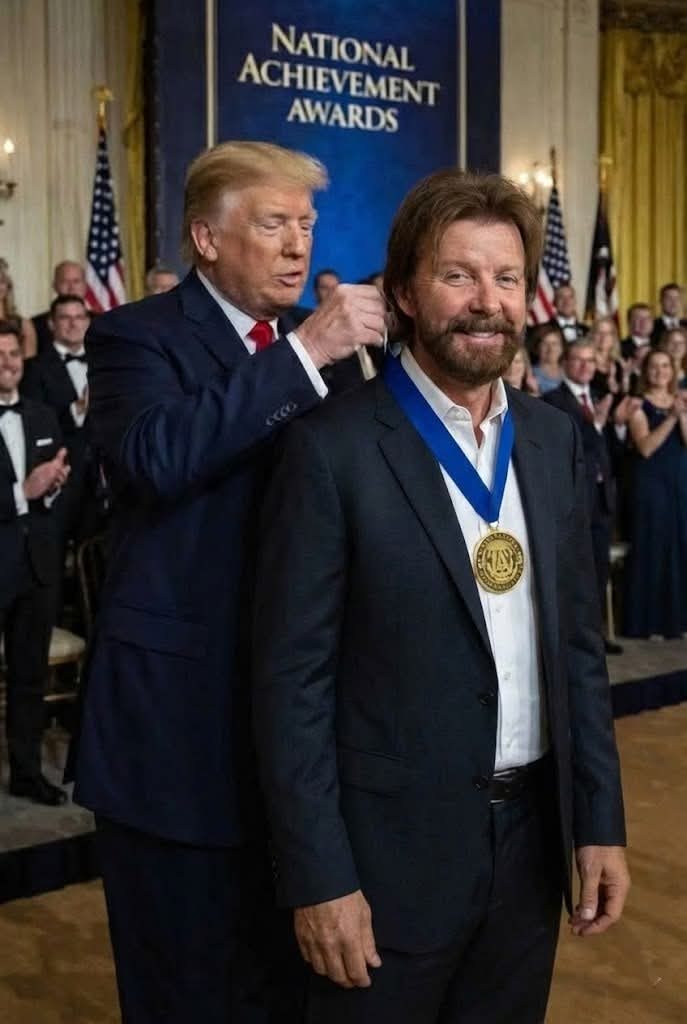 Ronnie Dunn Receives Global Achievement Honor in Heartwarming Ceremony with President Trump