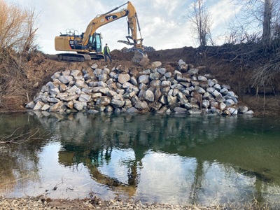 Plumas Corp Rapid Response Saves Quincy Wastewater Plant from Creek Damage