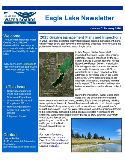 Eagle Lake Shows Improved Water Quality Grazing Management and Thriving Trout Populations
