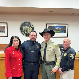 Jonathan Morgan was sworn in as Alturas Police Chief