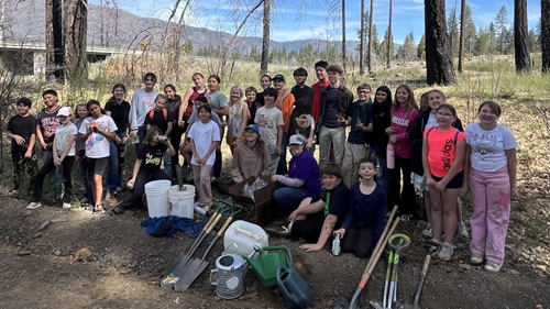 Local Students and Volunteers Replant Forests Six Years After Dixie Fire