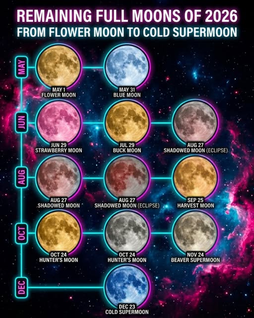 Full Moon Dates and Names to Watch for in 2026
