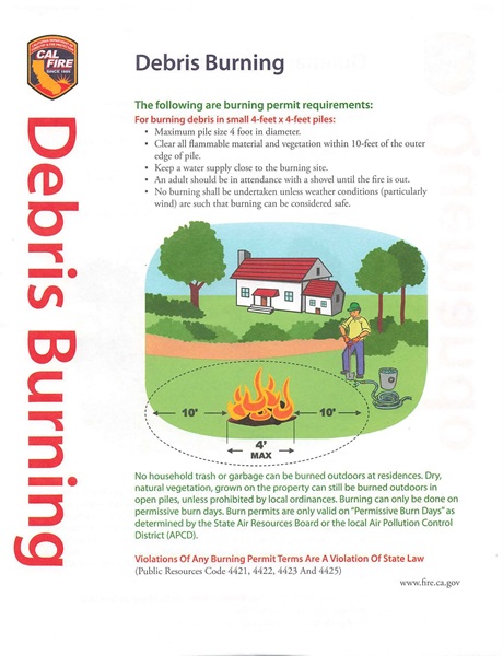 New Burn Permit Requirements for Hazard Reduction Burning in Lassen Modoc and Plumas Counties Starting May 2026