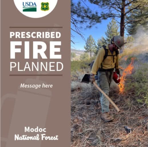 Modoc National Forest Spring Prescribed Burns to Reduce Wildfire Risks