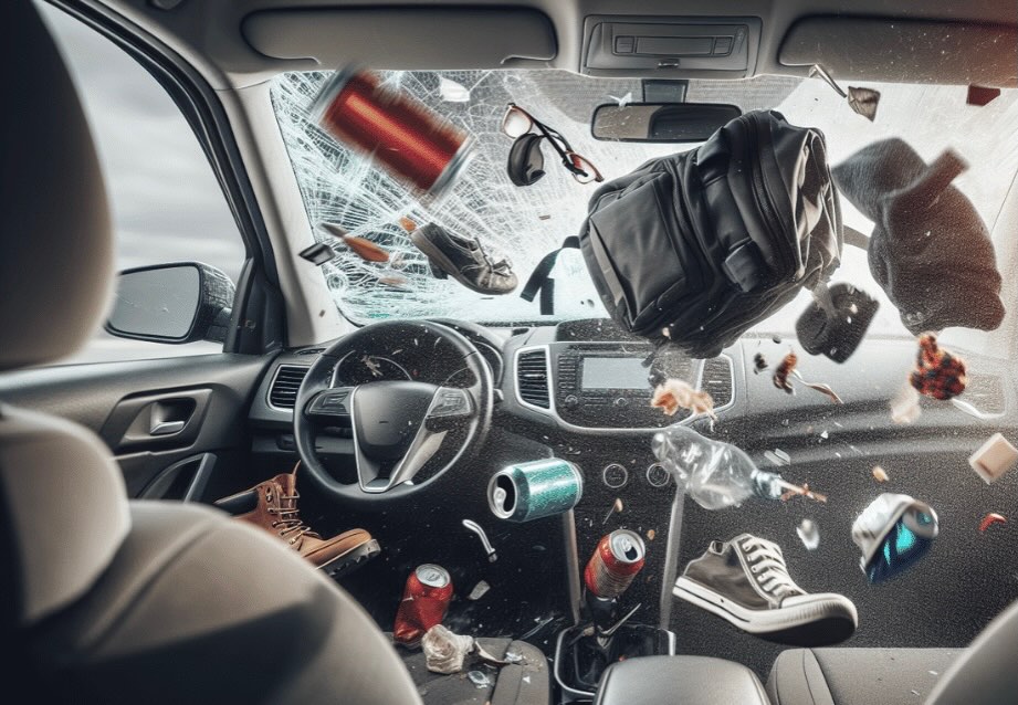 California Highway Patrol Warns Secure Loose Vehicle Items to Prevent Injury in Crashes