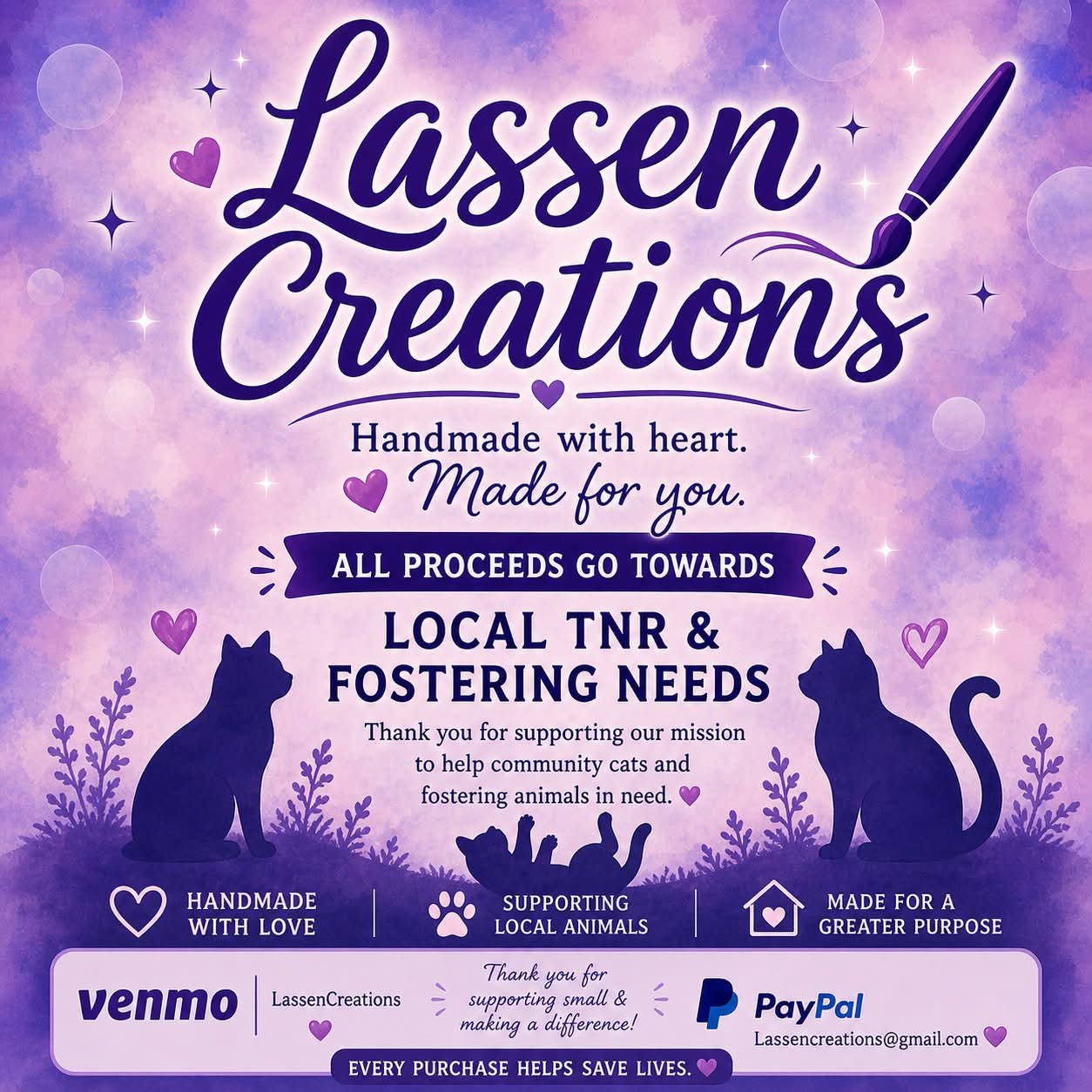 Lassen Creations Launches Fundraisers and Events to Support Kittens and Community Cats This Season