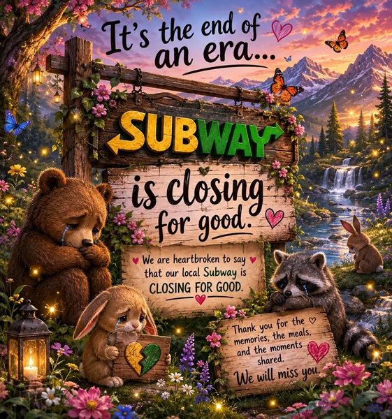 Subway Stores in Portola and Quincy Closing Permanently on June 3rd