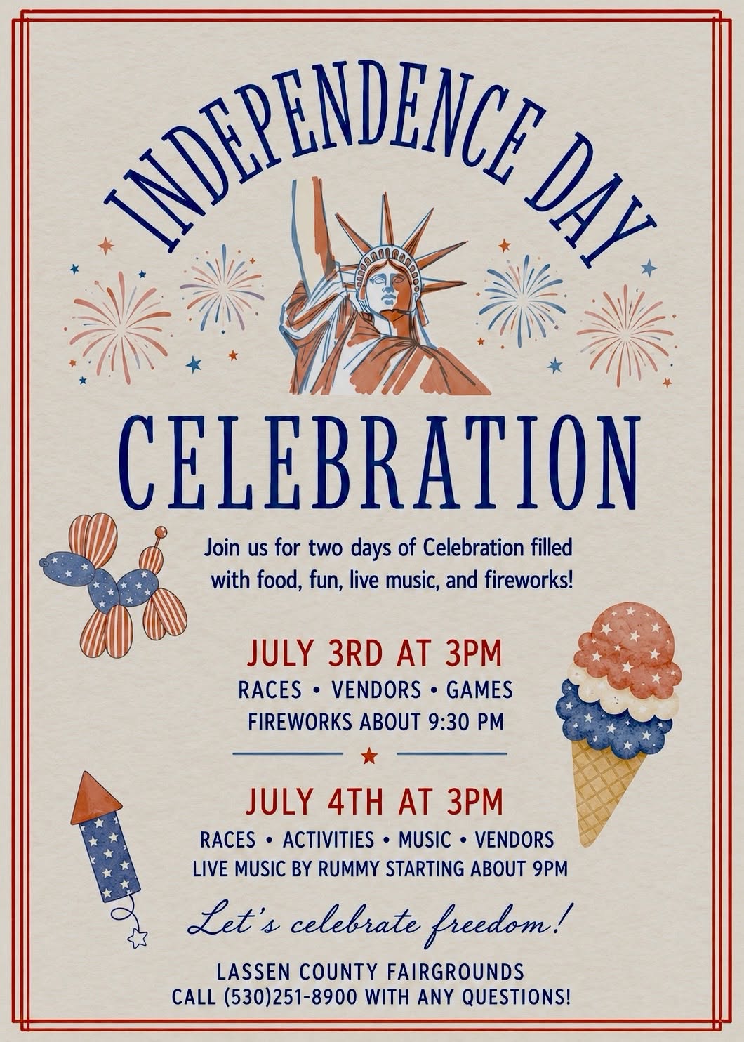 Lassen County Fairground Fireworks Moved to July 3rd with Full Celebration Planned