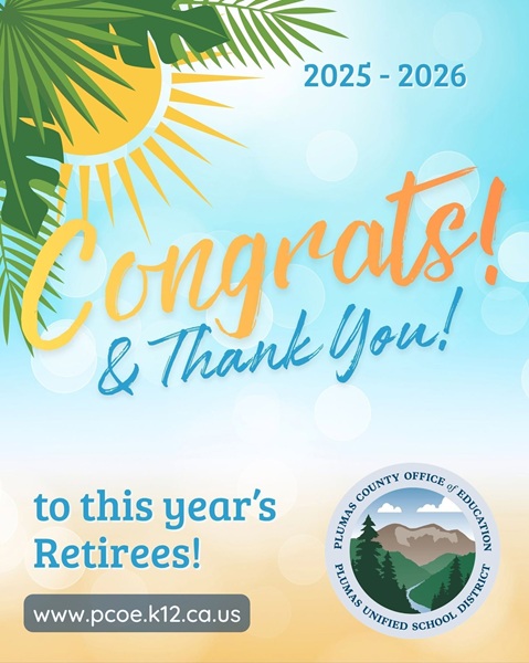 Honoring Plumas County Educators and Staff for Years of Dedicated Service