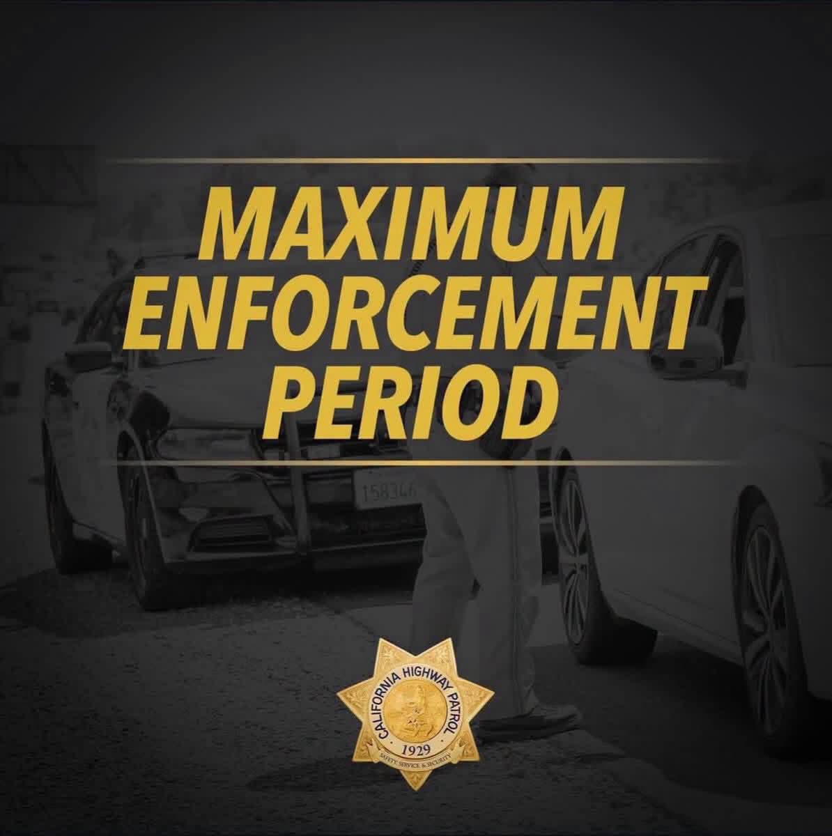 California Highway Patrol Launches Overnight DUI Maximum Enforcement Campaign