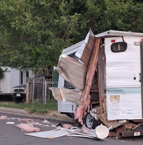 Hit-and-Run Crash in Susanville Destroys Trailer