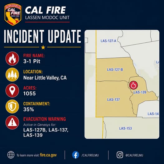 Evacuation Warnings Lifted as Firefighters Continue Progress on 3-1 Fire