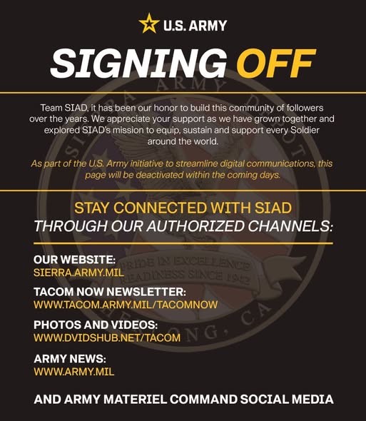 Sierra Army Depot to End Social Media Presence Aug. 5