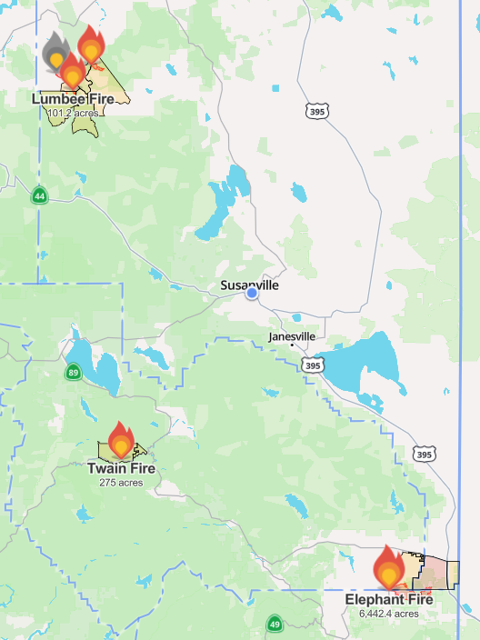 Multiple Wildfires Keep Firefighters Busy Across Northeastern California Over the Weekend