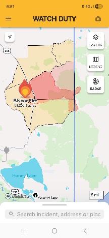 Updated- Fast-Moving Biscar Fire Tops 58878 Acres, Crosses Nevada Border