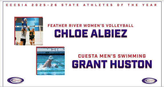 Feather River’s Chloe Albiez Named California Community College Female Athlete of the Year