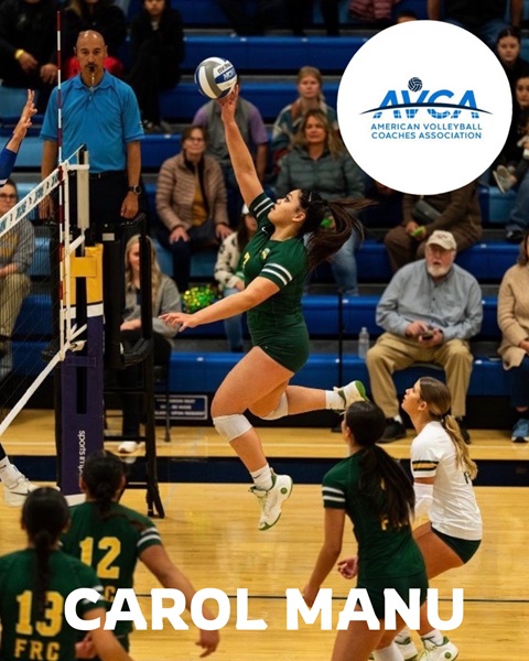 Carol Manu Named to 2026 AVCA Two-Year College Players to Watch List