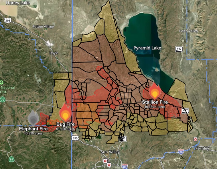 Bug & Stallion Fires Burn Over 130000 Acres