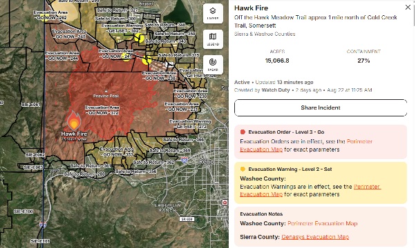 Hawk Fire Update