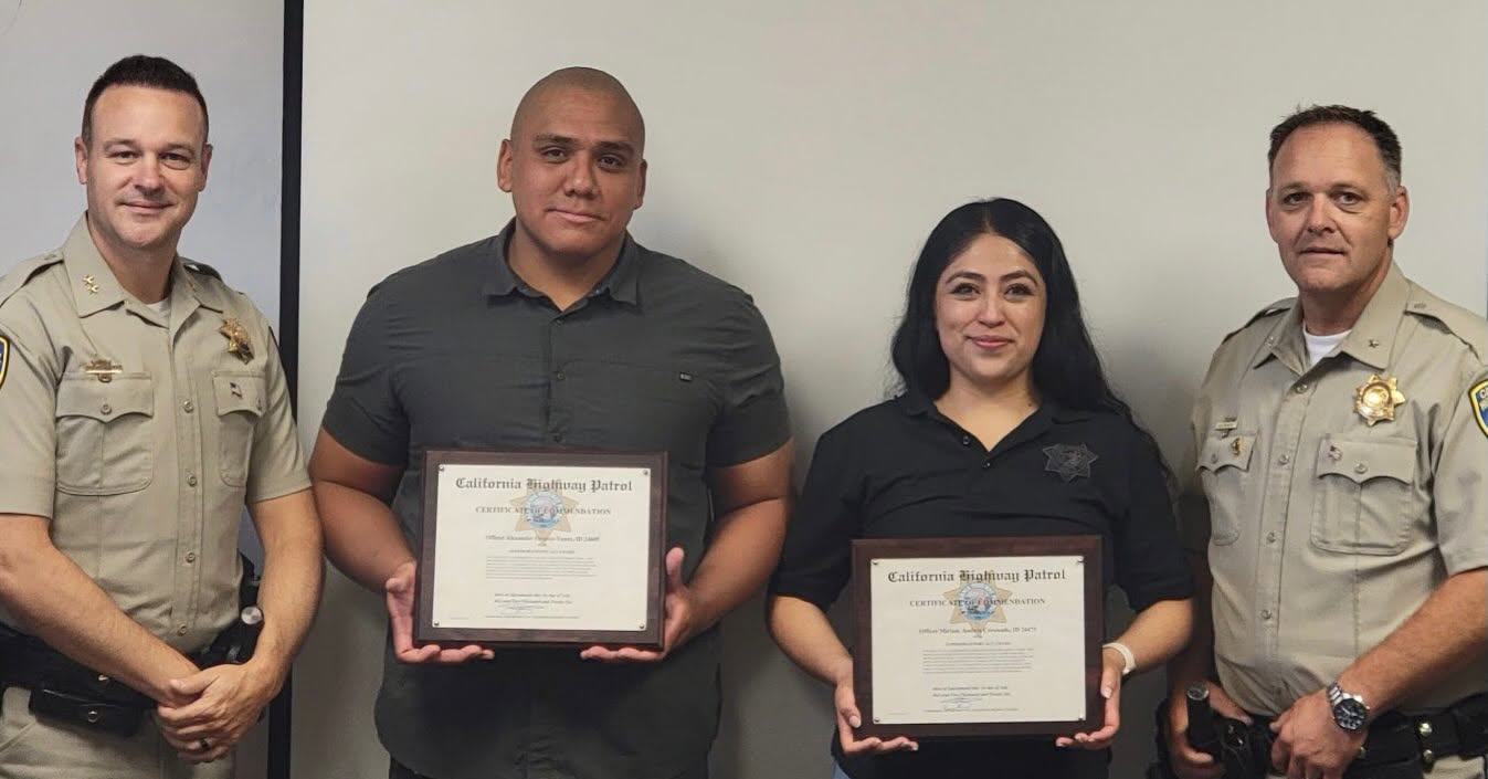Northern Division Chiefs Award Officers Orozco and Ambriz for Heroic Life Saving Actions
