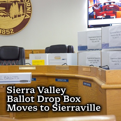 Sierra County Expands Vote By Mail Drop Box Access in Eastern Area Ahead of November Election