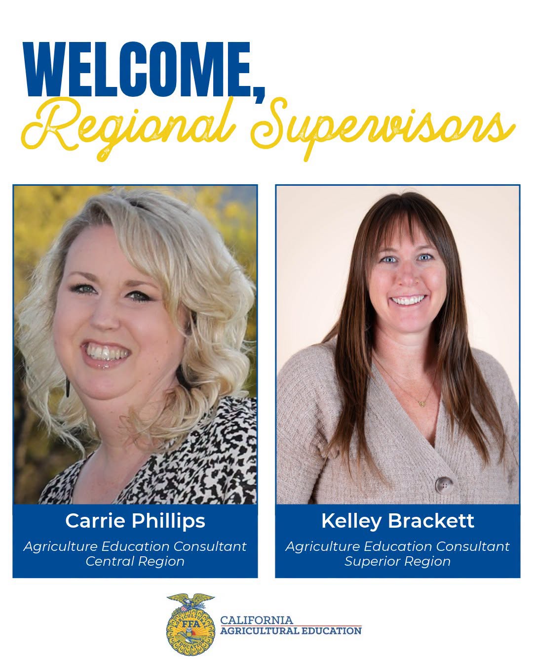 New California Region Supervisors Carrie Phillips and Kelley Brackett Strengthen Agricultural Education