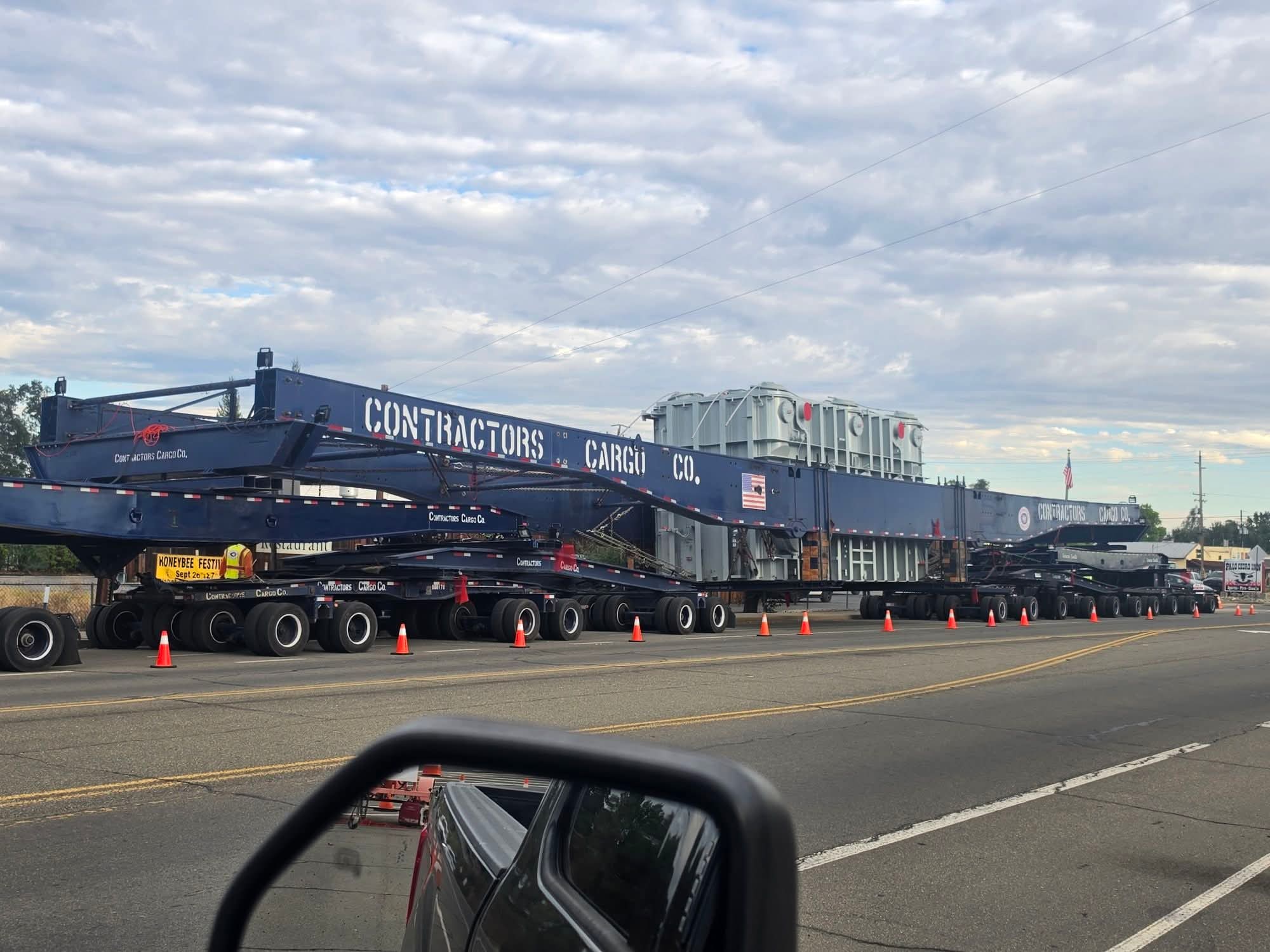Massive Electrical Transformer Transport Across Northern California Requires Expert Coordination
