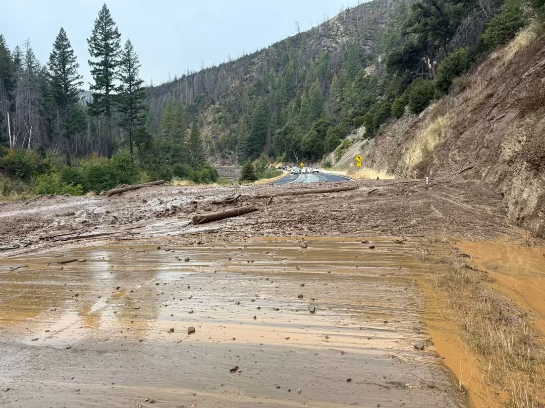 SR-70 Closed at SR-89 Greenville Wye Due to Rockslide and Mudslide