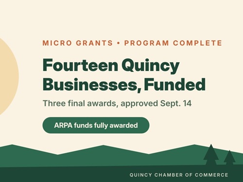 Quincy Chamber Completes Micro Grant Program Supporting 14 Local Businesses