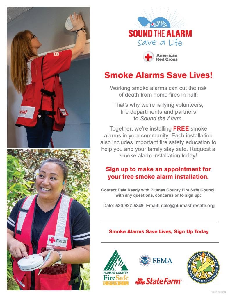 Plumas County Fire Safe Council Launches Free Smoke Alarm Installation and Fire Safety Campaign
