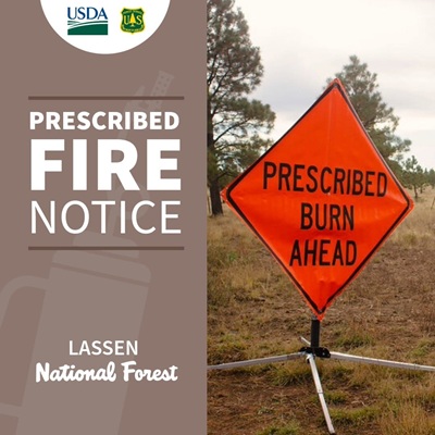 Prescribed Fires Planned on Eagle Lake and Hat Creek Ranger Districts This Week